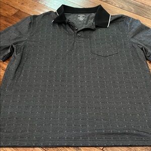 George Charcoal Polo with Black Trim